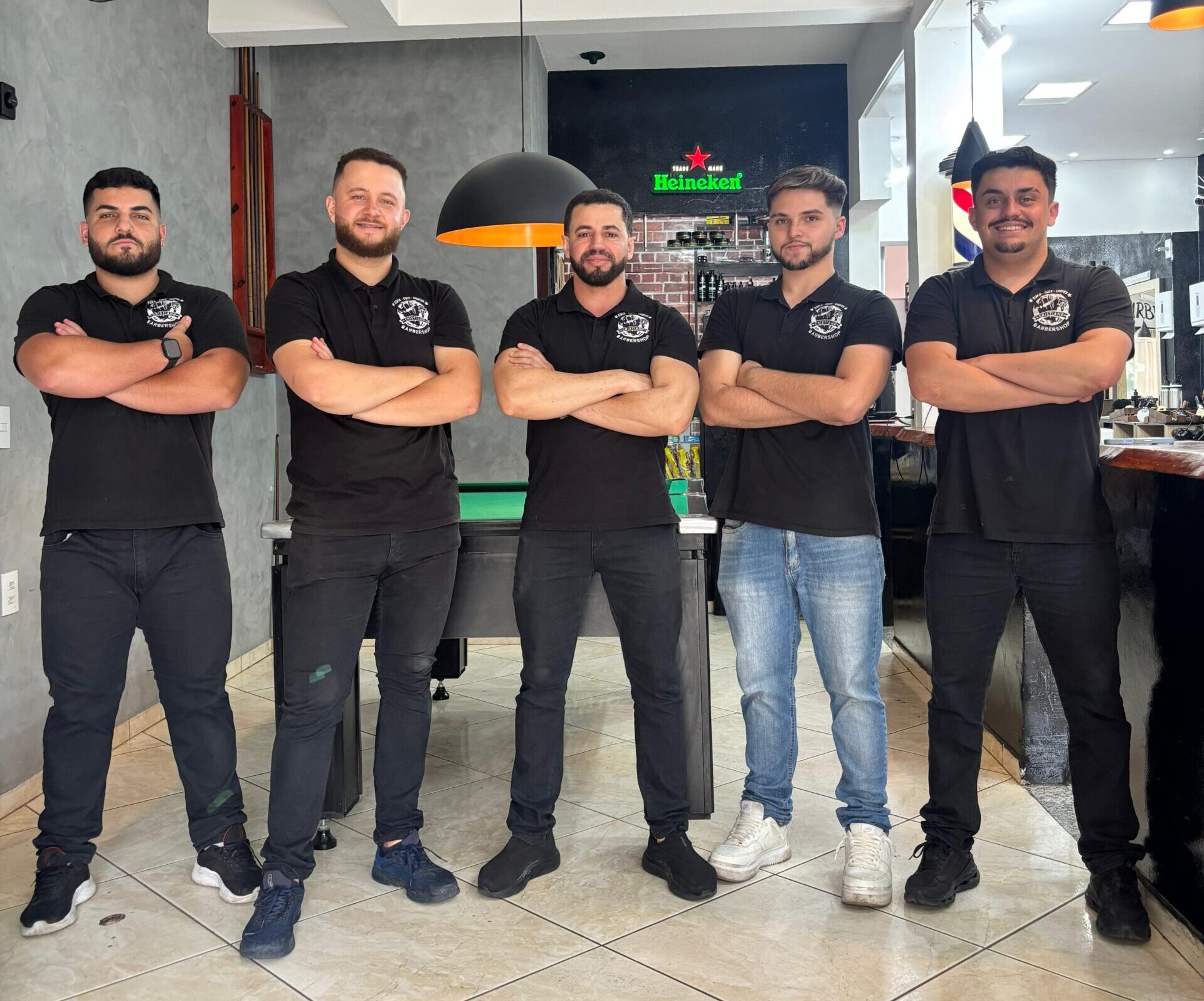 Interior da Cristiano Barbershop